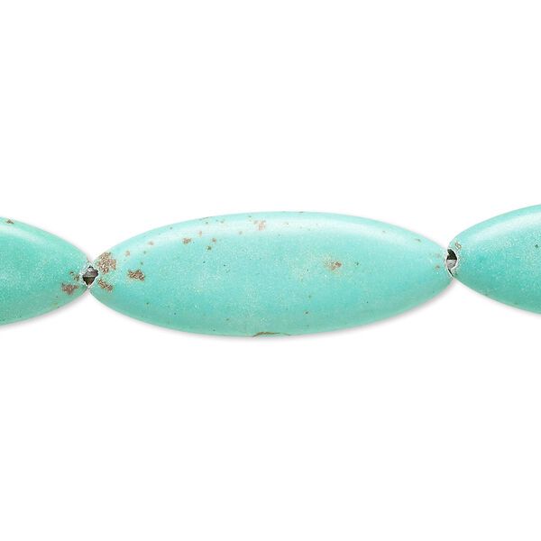 Magnesite 1pkg1, flat oval bead B- grade, 15 inch 29x10mm-30x10mm image number 0