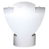Display, foldable, necklace and earring, acrylic, smooth white, 10-1/4 x 9-1/4 x 3-3/4 inches assembled. Sold individually. image number 1
