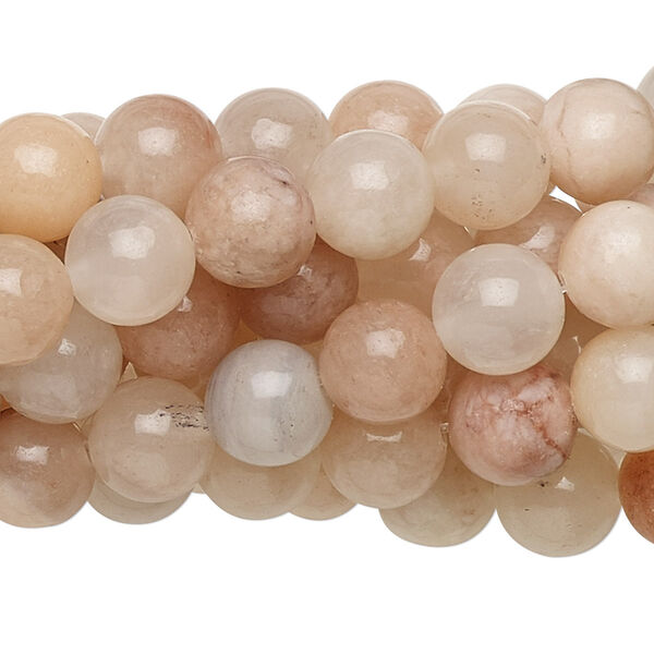 Pink aventurine 1pkg10, round bead natural C grade, 15.5-16 inch 8mm image number 0