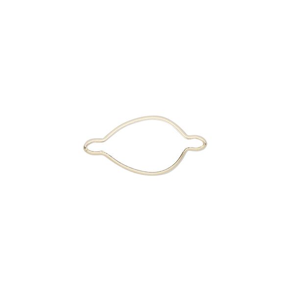 Link, Wrap-Tite®, 14Kt gold, 12x8mm pear setting. Sold individually. image number 0