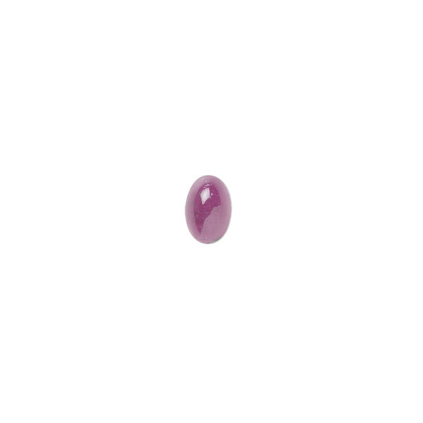 Cabochon, ruby (heated), 6x4mm hand-cut calibrated oval, C grade, Mohs hardness 9. Sold individually. image number 0