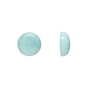 Amazonite 1pkg1, round cab natural calibrated 12mm
