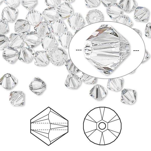 Bead 144pk crystal, Crystal Passions® 5mm bicone 5328 image number 0