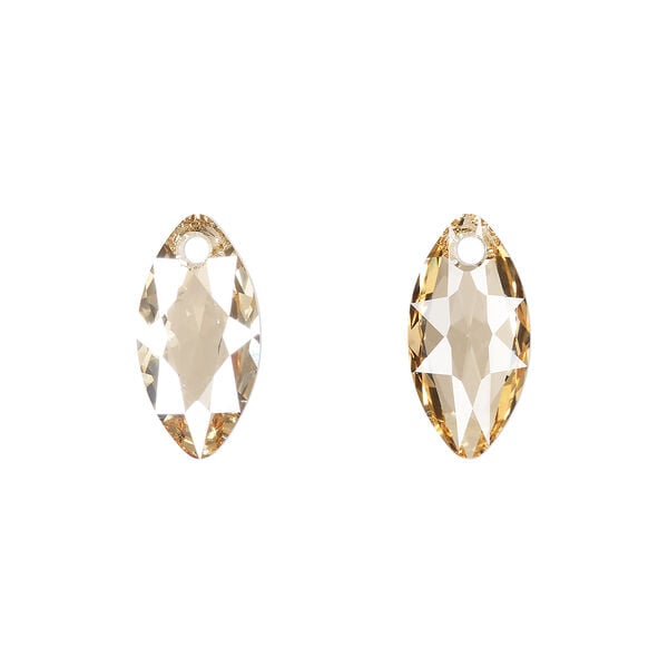 Drop 1pkg1 crystal golden shadow, Crystal Passions&reg; mmSIZE pendant marquise cut 6437 image number 0