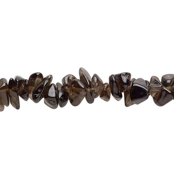 Smoky quartz 1pkg1, chip bead 34 inch small to medium image number 0