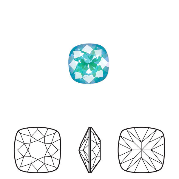 Fancy stone 144pk crystal laguna DeLite, Swarovski® 10mm cushion 4470 image number 0
