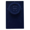 Display, necklace / bracelet / earring, velveteen and plastic, dark blue, 10 x 6-1/2 x 1/2 inch rectangle. Sold per pkg of 4. image number 0