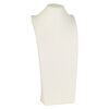 Display, necklace, leatherette, cream, 21 x 9-1/2 x 5 inches. Sold individually. image number 0