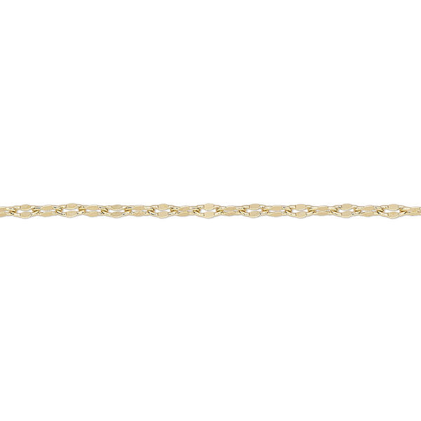 Chain, gold-finished brass, 1.8mm mirror. Sold per pkg of 5 feet. image number 0