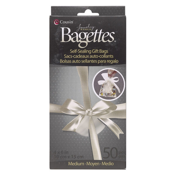 Plastic 1pkg50, rectangle bag self-sealing clear 6x4 inch image number 0