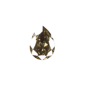 Fancy stone 1pkg1 crystal bronze foil back, Crystal Passions&reg; Regenerated 18x13mm pear 4320
