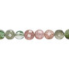 Multi-tourmaline 1pkg1, hand-cut faceted puffed flat round bead, 15 inch 7mm image number 1
