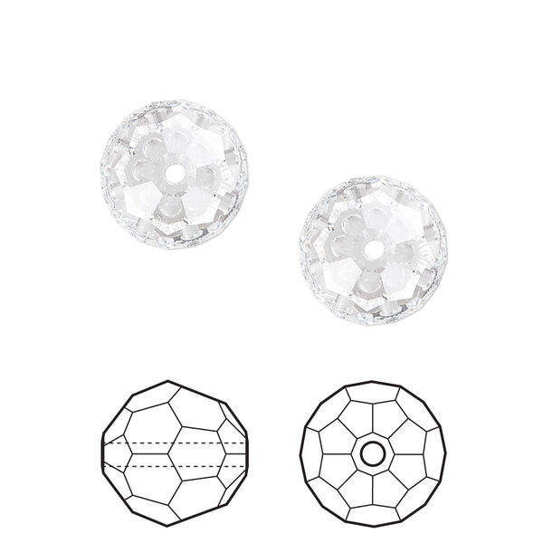 Bead 2pk crystal, Crystal Passions® 12mm round 5000 image number 0