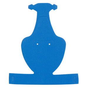 Display, foldable, necklace and earring, foam, blue, 3-1/4 x 3-1/4 x 2 inches assembled. Sold per pkg of 2.