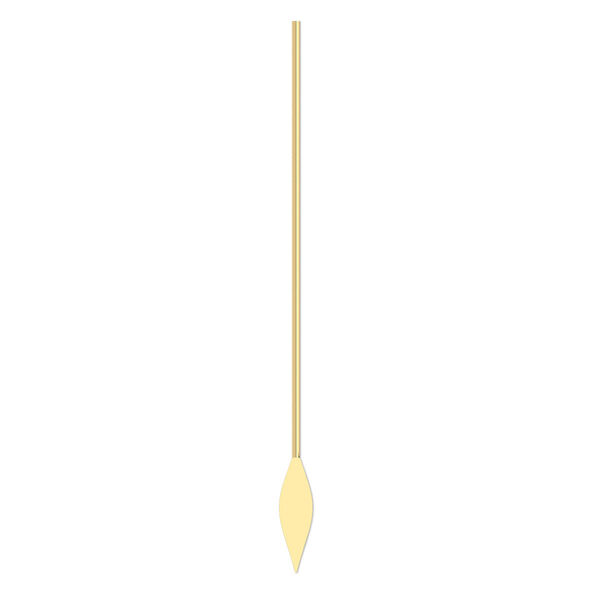 Paddle pin, 14Kt gold-filled, diamond shaped, 1-3/4 inches long, 23 gauge. Sold per pkg of 10. image number 0