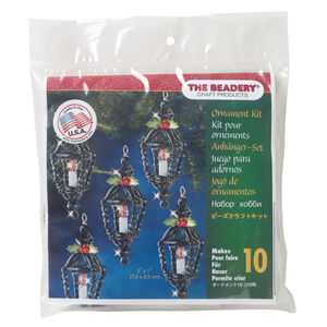 Ornament kit 1pkg1 The Beadery&reg; polystyrene, christmas lanterns, mixed colors, ornament (7473)