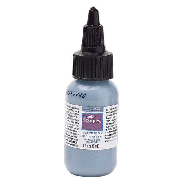 Liquid polymer clay, Liquid Sculpey®, pkg/1 fluid ounce, pkg/1 fluid ounce, blue-grey metallic. image number 0