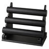 Display, bracelet, leatherette and fiberboard, black, 10-1/4 x 12-1/2 x 7-1/2 inch three-tier. Sold individually. image number 0