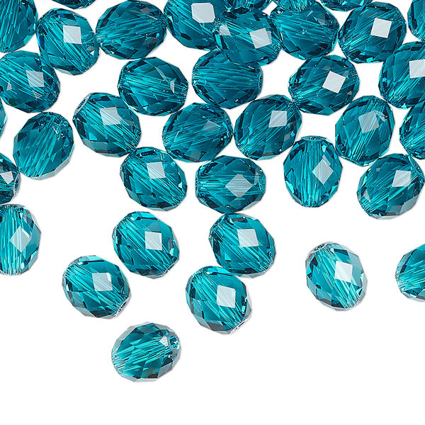 Bead 288pk blue zircon, Swarovski® 7x6mm olive briolette 5044 image number 0