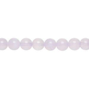 Quartz crystal / amethyst 1pkg1, round bead 15 inch 5-7mm