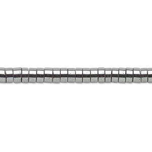 Hemalyke&trade; 1pkg1, electroplated heishi bead 8 inch 2x1mm
