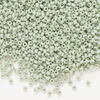 Seed bead, Preciosa Ornela Czech glass, 1pkg500g, 2.0-2.2mm rocaille, opaque matte terra dyed lichen chalkwhite (06452) image number 0