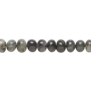 Black spotted quartz 1pkg1, hand-cut rondelle bead natural 14 inch 5x4mm-6x5mm