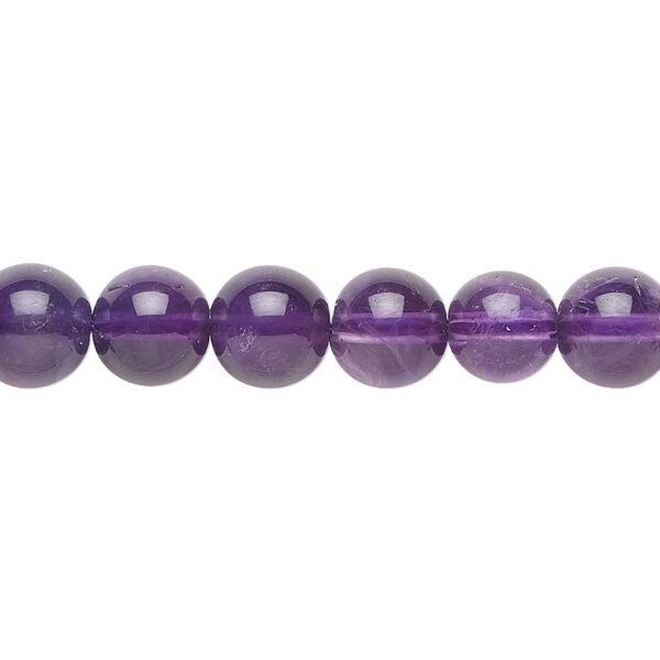 Amethyst 1pkg1, round bead natural A- grade, 15.5-16 inch 8mm image number 0