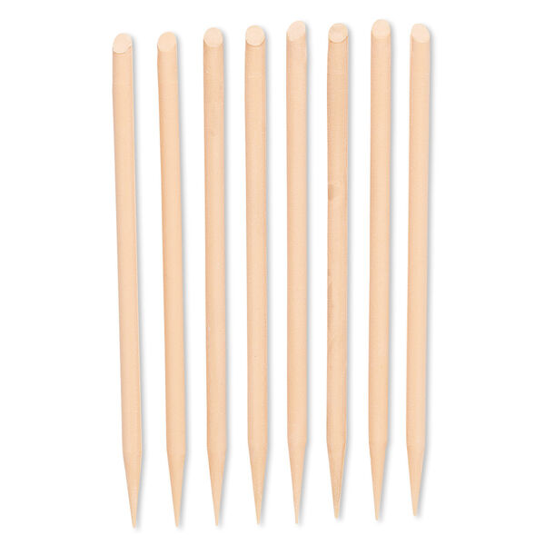 Sanding needle, abrasive and plastic, peach, 320 grit, 4-1/4 inches. Sold per pkg of 8. image number 0
