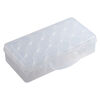 Organizer box, plastic, clear, 10 x 5 x 2-1/2-inch rectangle, (18) round vials with threaded closures. Sold individually. image number 2