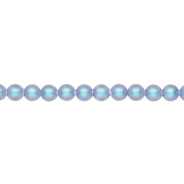 Pearl 500pk iridescent light blue, Crystal Passions® 4mm round 5810 image number 0