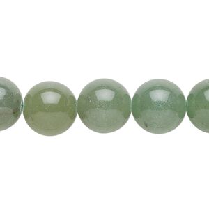 Green aventurine 1pkg1, round bead natural 15.5-16 inch 12mm