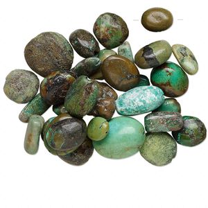 Turquoise 1pkg1, nugget bead 1/4 lb mix 10x5mm-35x25mm