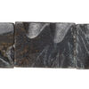 Black-grey marble 1pkg1, carved flat rectangle bead natural, 15 inch 29x22mm-31x23mm dark image number 0