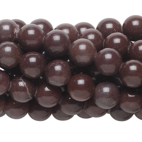Purple aventurine 1pkg10, round bead natural C grade, 15.5-16 inch 8mm image number 0