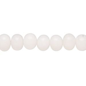 Snow quartz 1pkg1, hand-cut rondelle bead natural 14 inch 8x5mm-9x7mm