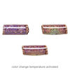 Bead, acrylic, multicolored, 16x7mm color-changing round tube with fancy design. Sold per pkg of 4. image number 1