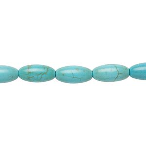 Magnesite 1pkg1, oval bead 15 inch 11x5mm-12x6mm
