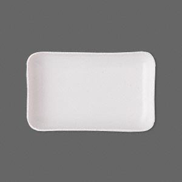 Sorting tray, acrylic, white, 4 x 2-3/4 x 2/3 inch rectangle. Sold per pkg of 2. image number 0