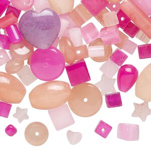 Quartz 1pkg1, mixed shape bead 2 oz mix 2mm-19x13mm