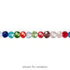 Bead 1pk 32 facets opaque to transparent mixed colors, Celestial Crystal&reg; 4mm round 15.5-16 inch image number 1