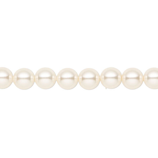 Pearl 500pk cream, Crystal Passions® 6mm round 5810 image number 0