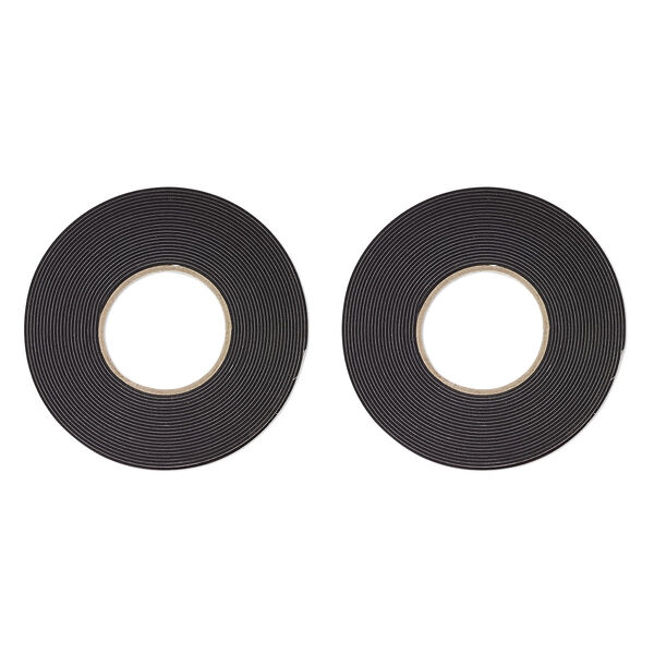 Adhesive strip, Art Edge™, EVA foam, black, 5mm. Sold per pkg of (2) 30-foot roll. image number 1