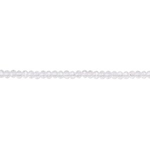 White topaz 1pkg1, faceted round bead natural 12 inch 2mm