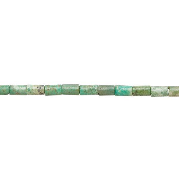 Turquoise 1pkg1, round tube bead 15.5-16 inch 4x2mm-5x3mm image number 0