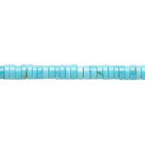 Sleeping beauty turquoise 1pkg1, heishi bead natural 15.5-16 inch 4.5x2mm-4.5x3mm
