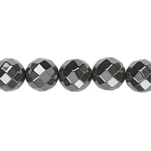 Hemalyke™ 1pkg1, faceted round bead 15.5-16 inch 10mm