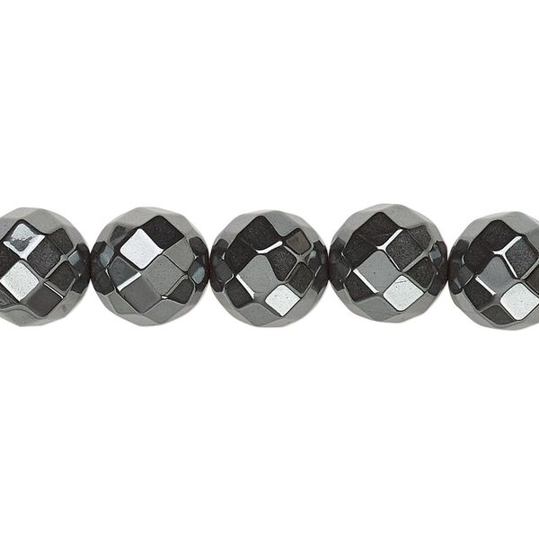 Hemalyke™ 1pkg1, faceted round bead 15.5-16 inch 10mm image number 0
