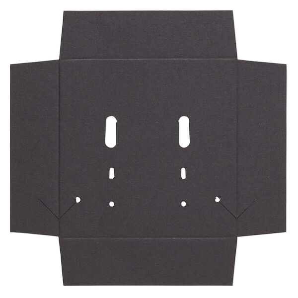 Insert, paper, black, 3-inch square. Sold per pkg of 10. image number 0