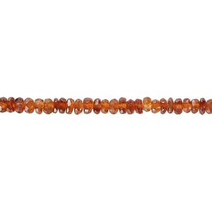 Spessartite 1pkg1, hand-cut faceted rondelle bead natural 18 inch 3x1mm-4x2mm